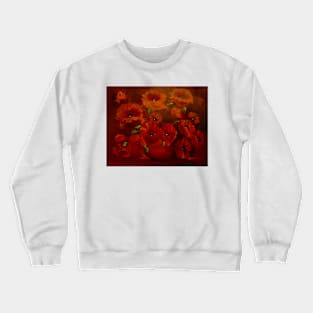 Red Poppies Crewneck Sweatshirt